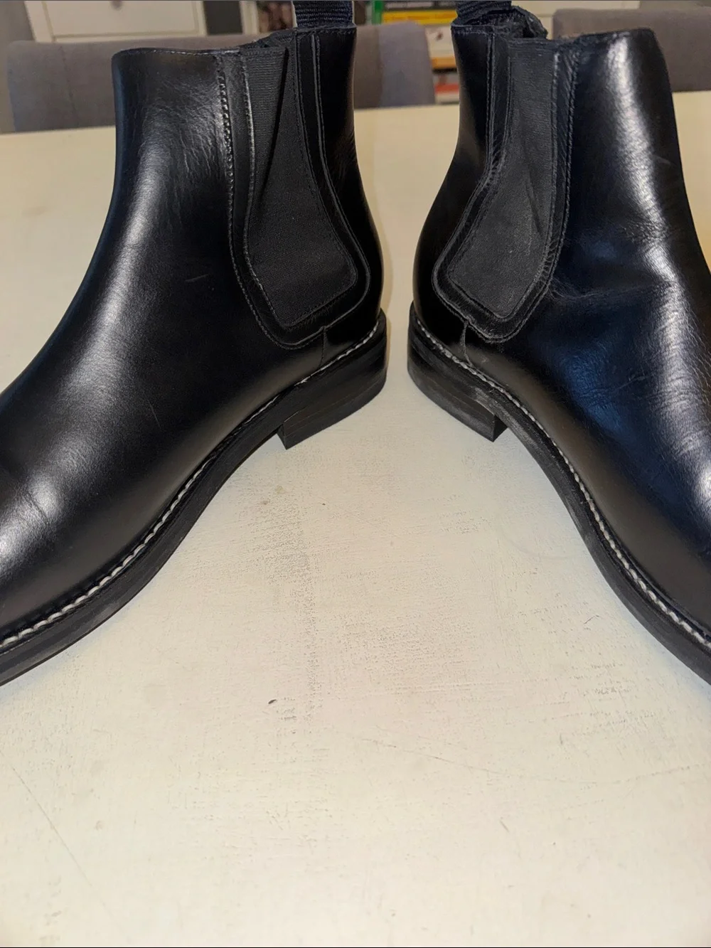 Thursday Boot Co Men's Black Leather Chelsea Boots